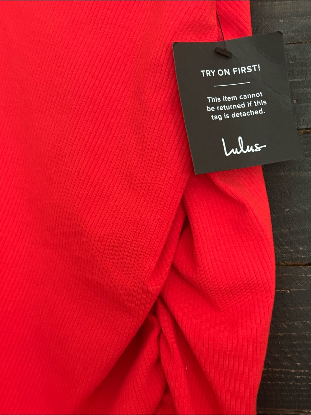 Lulus Centered on Style Red One-Shoulder Bodycon Ribbed Midi Dress Ruched Slit - Picture 8 of 13